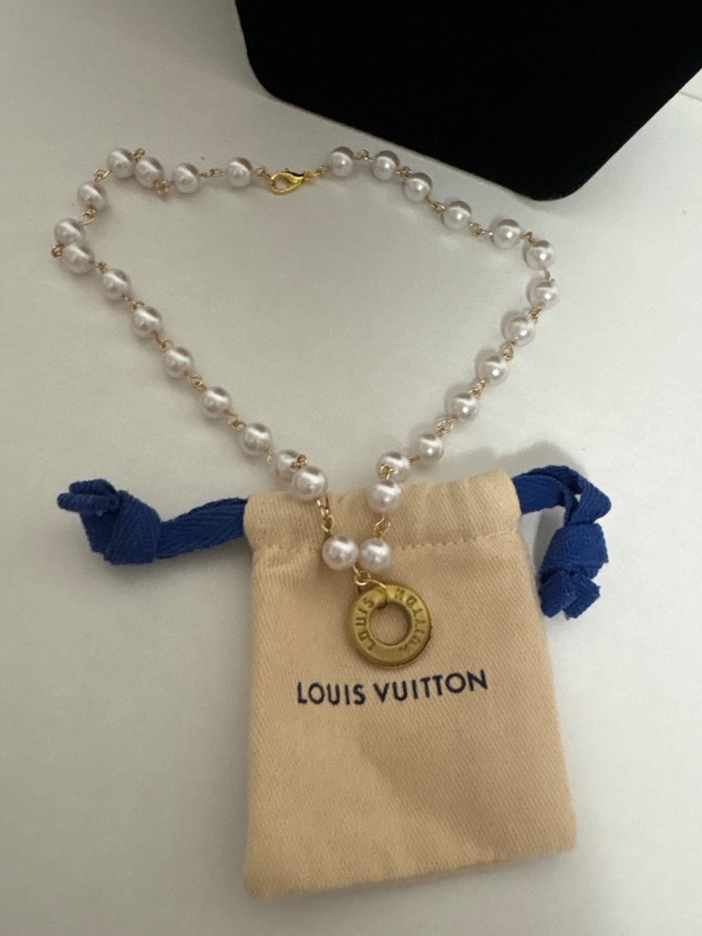 Upcycled LV Bag Hardware Necklace